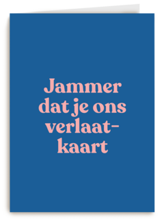 collega afscheid kaart andc jammer dat je ons verlaat kaart
