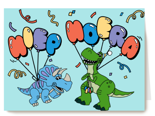 Toy Story Dino Hiep Hoera