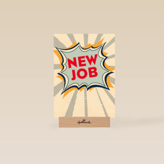 nieuwe baan kaart new job