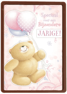 beer met ballon jarig