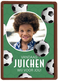 Fotokaart voetbal verjaardag
