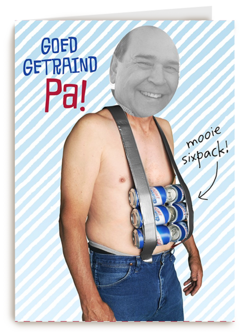 vaderdag kaart grappig goed getraind pa