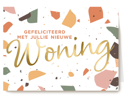 verhuisd kaart spetters nieuwe woning