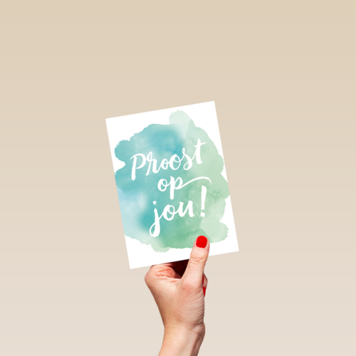 watercolor proost op jou