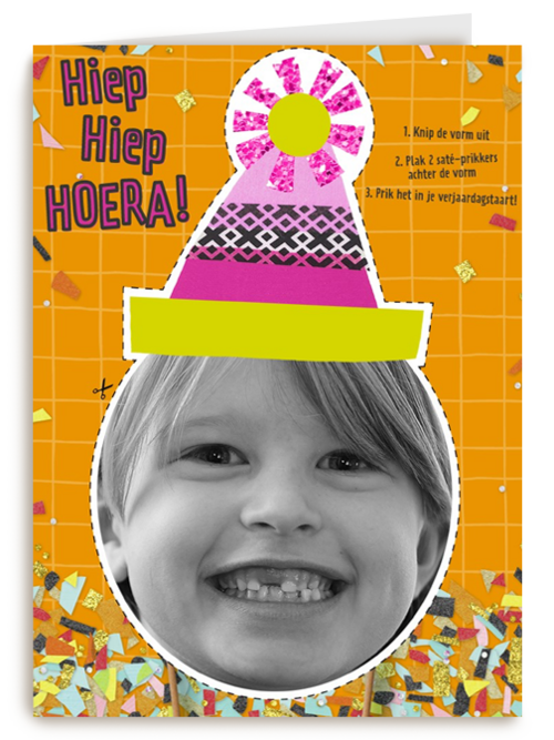 Verjaardagskaart Hallmark | Verjaardag Kaart Kids Meisje Feestmuts