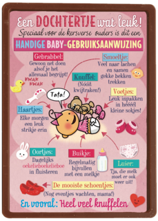 smile kaart baby gebruiksaanwijzing voor een dochter