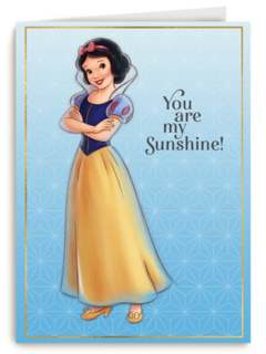 Sneeuwwitje Complimentkaart you are my sunshine