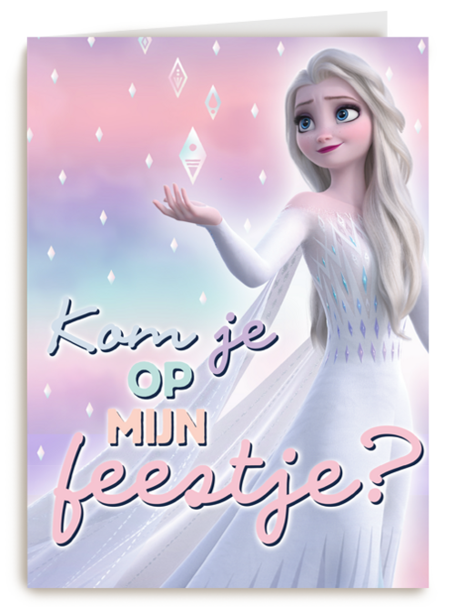 Frozen uitnodiging kom je op mijn feestje