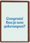 verjaardag kaart man ben je nou gekrompen