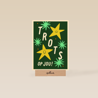 Compliment kaart trots op jou met sterren