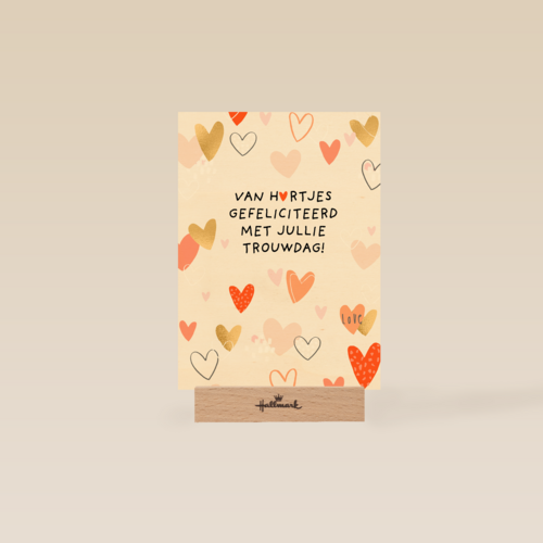 Van hartjes gefeliciteerd met jullie trouwdag