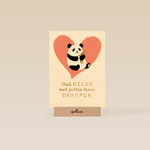Veel geluk met jullie lieve ukkepuk