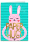 Pasen kaart Paashaas paper hug