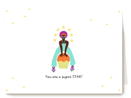 Complimentkaart you are a superstar