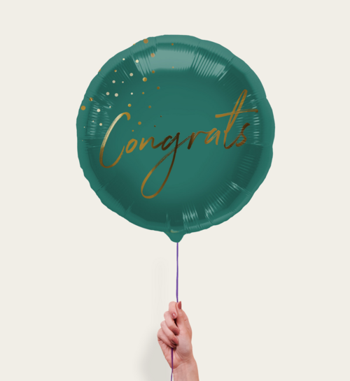 Ballon Congrats Groen