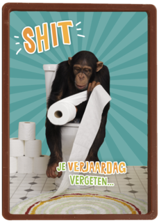 shit je verjaardag vergeten