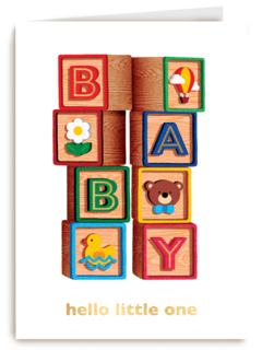 Geboorte felicitatie folio baby blokken