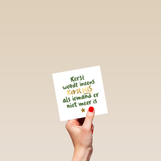 herinnering kerst wordt kerstmis als iemand er niet is