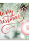 zakelijke kerstkaart met merry christmas