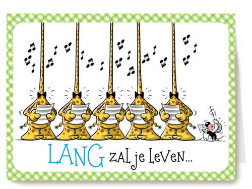 giraffen zingen verjaardagslied
