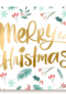 Kerstkaart merry christmas mistletoe