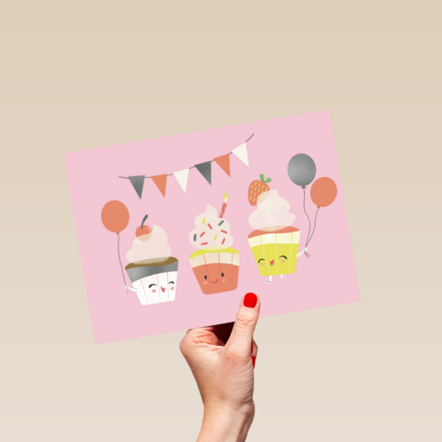 slingers ballonnen en cupcakes