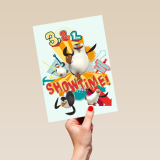 Penguins Verjaardagskaart 321 showtime