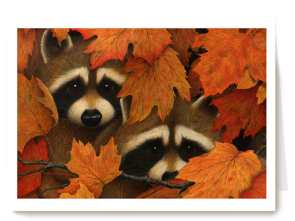 Wasbeertjes in de herfst