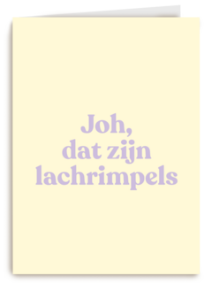 verjaardag kaart lachrimpels