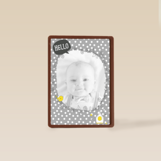 fotokaart hello klein baby kindje