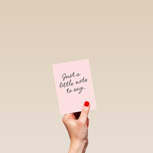 Zomaar kaart just a little note to say powervrouw