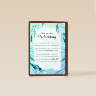 Deelnemingskaart Sterkte More than words