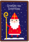 Sinterklaaskaart getekend Groetjes van Sinterklaas
