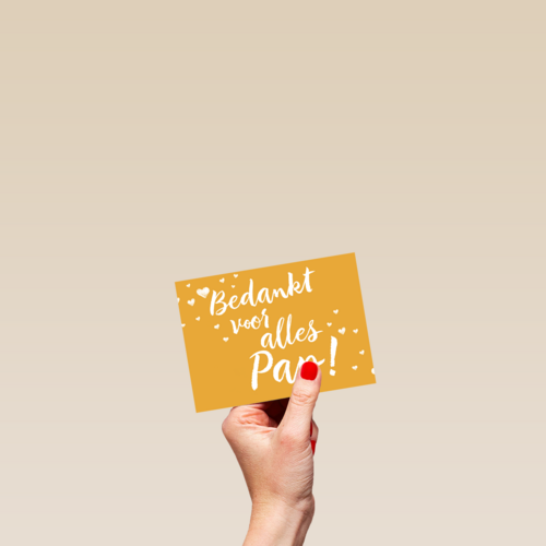 Vaderdag kaart bedankt voor alles pap