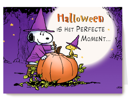 Snoopy in halloween stijl