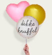 Ballonnentros Dikke Knuffel Roze Goud