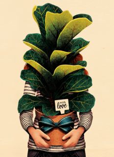 vriendschap kaart folio with love plant