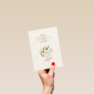 Condoleance heel veel sterkte boeket