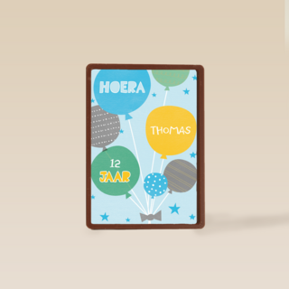 hoera verjaardag met ballonnen