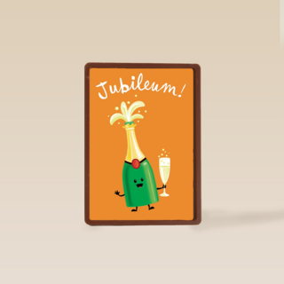 jubileum fles champagne