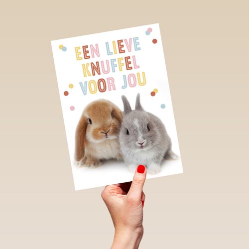 konijntjes een lieve knuffel voor jou