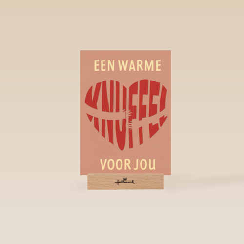 Sterkte kaart een warme knuffel voor jou