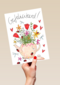 Matia Gefeliciteerd Theepot vol bloemen