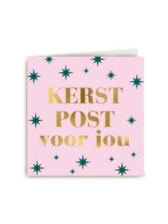 kerstkaart hip kerstpost voor jou