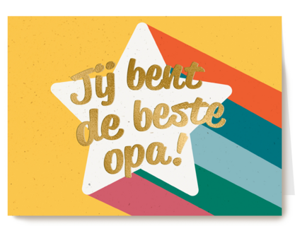 Jij bent de beste opa ster