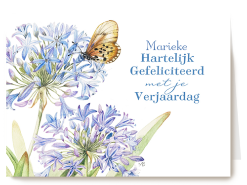paarse bloemen met vlinder