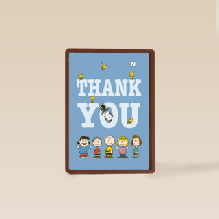 Bedankt kaart Snoopy thank you