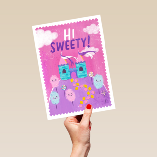 Kinderpostzegels - Hi sweety!