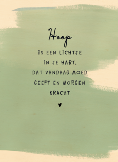 sterkte hoop is een lichtje in je hart