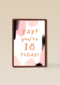 Verjaardagskaart jonge vrouw yay you are 18